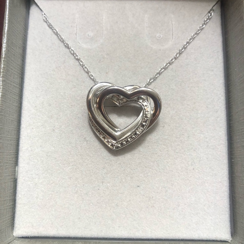 Sterling Silver 925 Three-dimensional heart chain 18” long! In Box from ZALES!!! - Picture 3 of 5